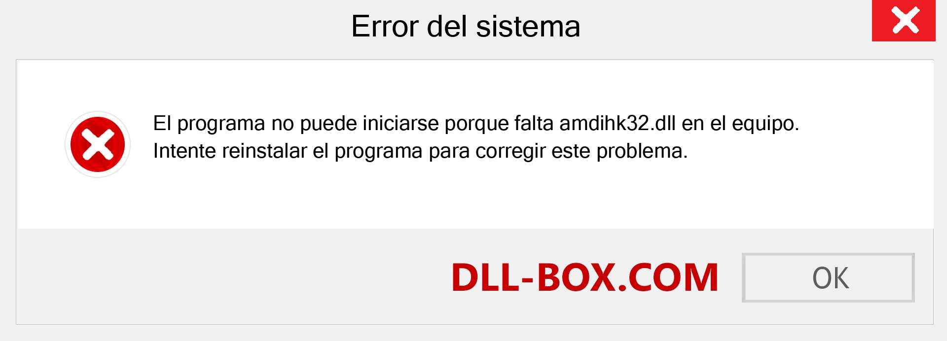 ¿Falta el archivo amdihk32.dll ?. Descargar para Windows 7, 8, 10 - Corregir amdihk32 dll Missing Error en Windows, fotos, imágenes